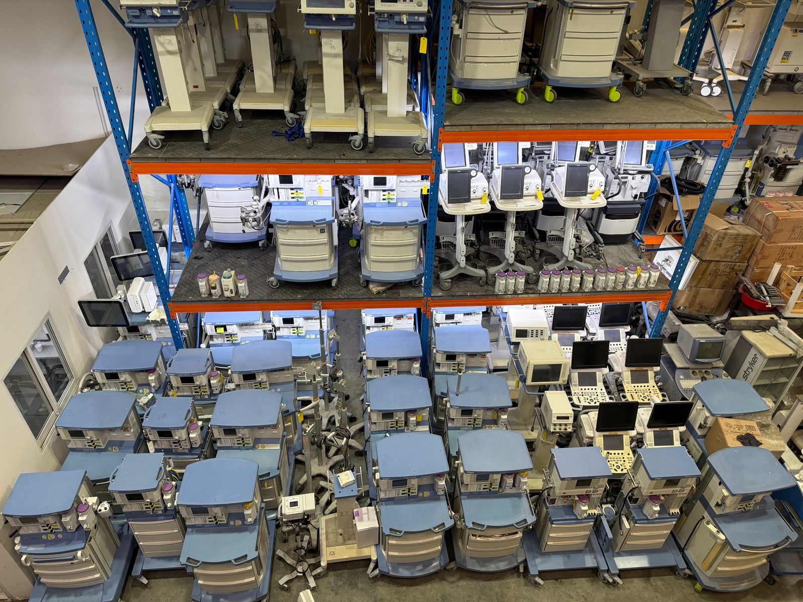AEG Medical warehouse with medical equipment in stock